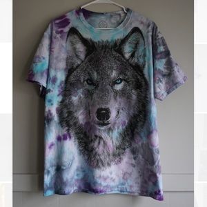 Custom Tie Dye Wolf Tee